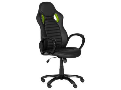 Офис стол Carmen 7502 (черно-зелен)